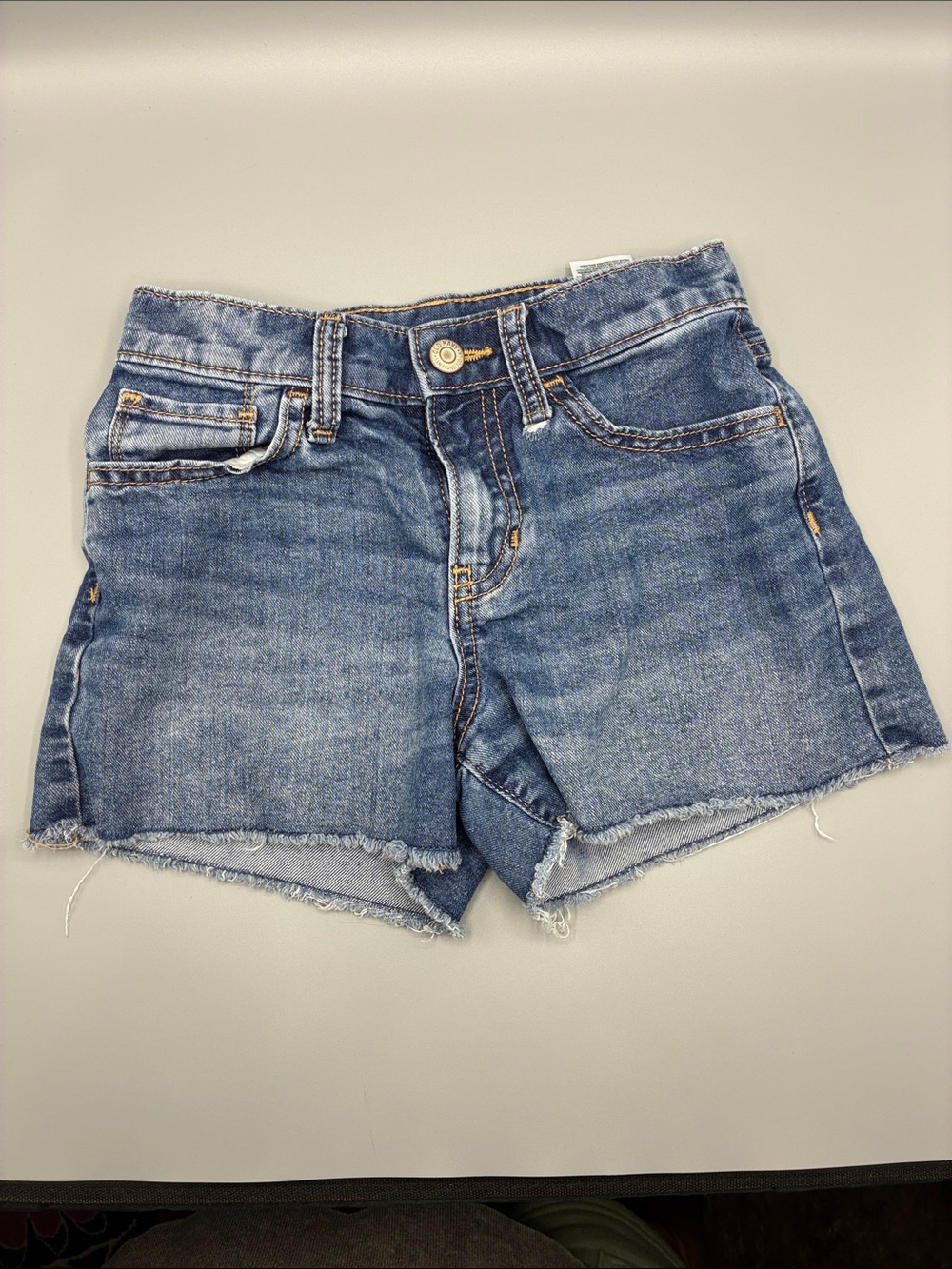 Girls Old Navy Distressed Light Blue Denim Shorts